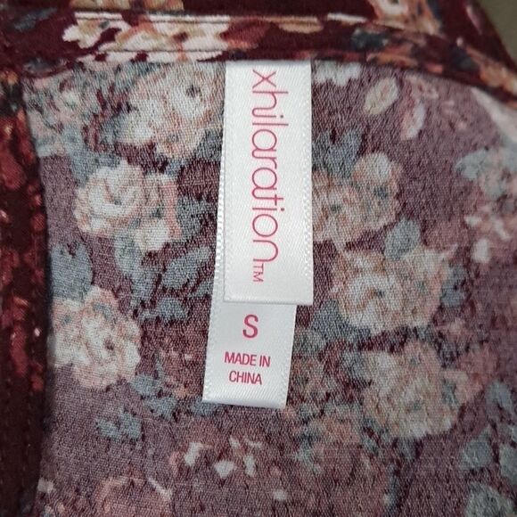 Xhileration Bell Sleeved Mini Dress Plum Small (Junior) - Picture 5 of 6